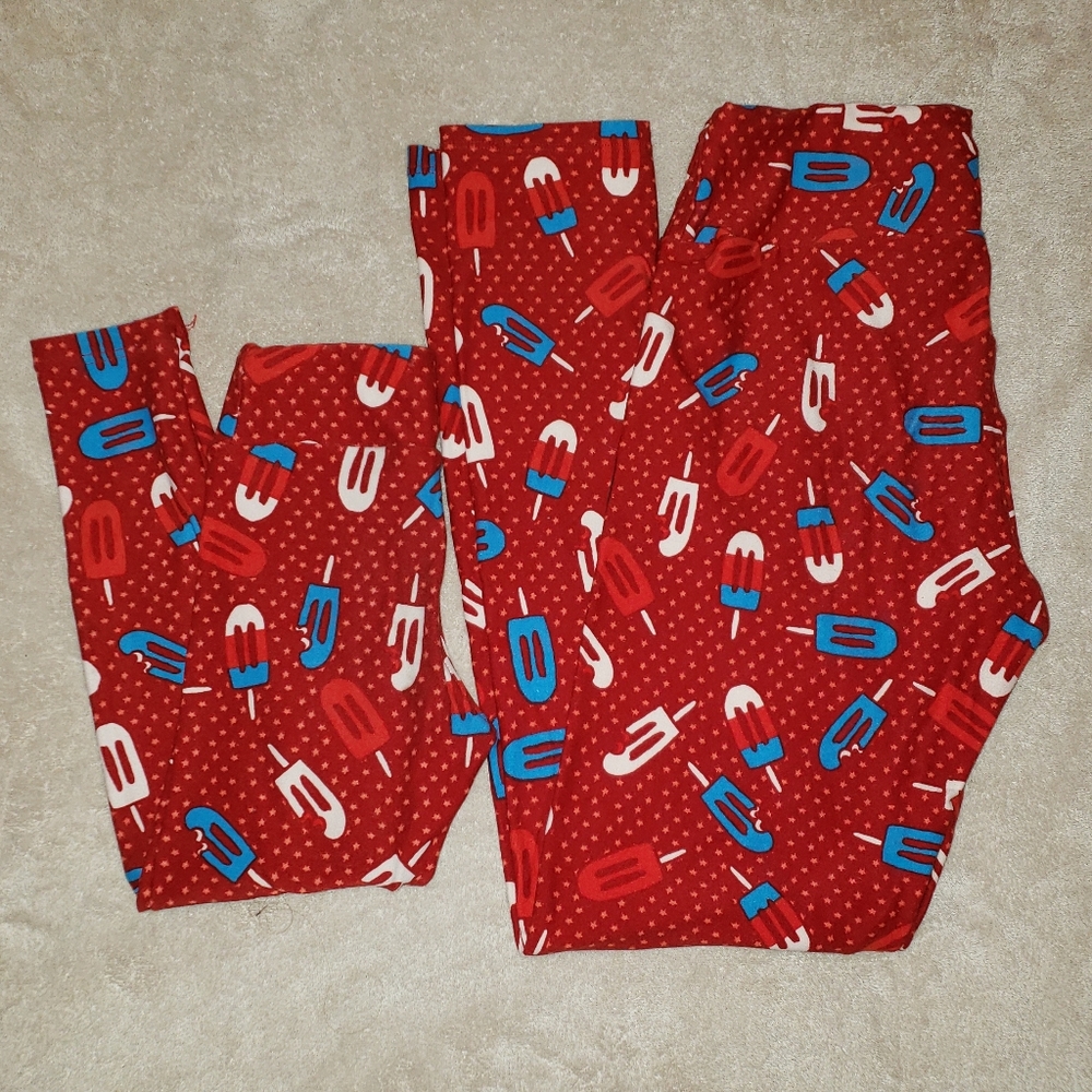Lularoe Mommy & Me 4th of July Popsicles